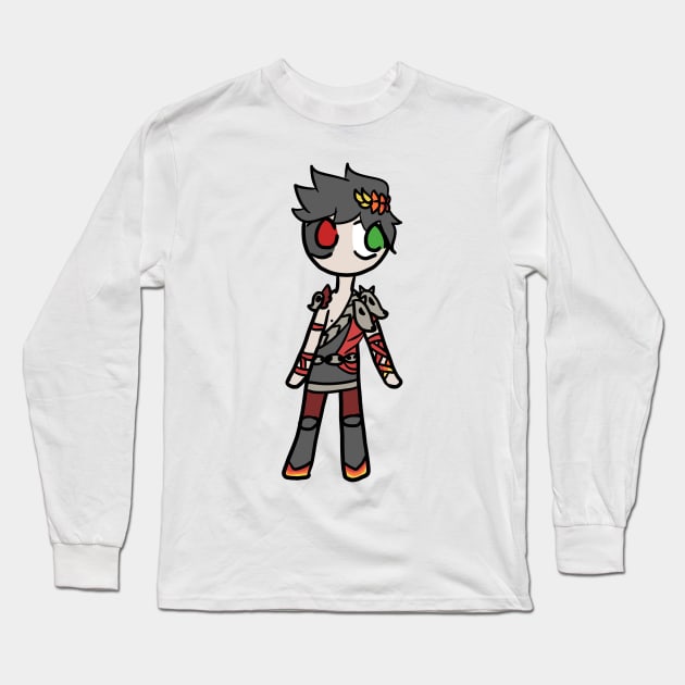 Zagreus Supergiant Hades Simple Chibi Sticker And Others Long Sleeve T-Shirt by nhitori